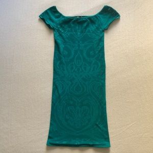 Guess By Marciano Green Bodycon Crochet Dress
